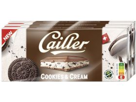 Cailler Tafelschokolade Cookie & Cream 3er · Milch