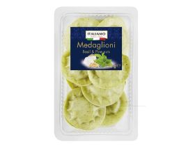 Medaglioni · Basilikum und Pinienkerne