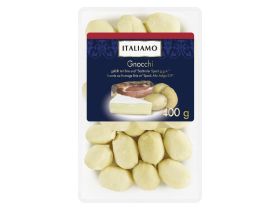 Gefüllte Gnocchi · Steinpilze und Speck, Brie