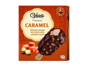 Premium Stieleis mit Sauce